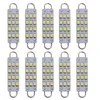 10pcs 44 mm Festoon LED LOOP RIGIDE 12V LED 12 CHIPS 3528SMD Bulbes 561 578 Car Festoon Light Auto Interior Dome Lights Lights White7763321