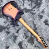 Guitare électrique secteur 7 cordes personnalisée avec matériel noir accepter projet de basse guitare personnalisé