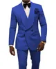 royal blue 2 piece suit