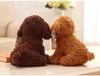 Simulazione di 18 cm Teddy Dog Poodle giocattoli di peluche Cute Animal Suffed Doll per il regalo di Natale Giocattolo per bambini EEA2645454608