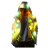 معطف الرجال LED إضاءة سترة مضيئة زي الإبداعي هالوين مقاوم للماء السترات الملونة الحزب الرقص LED الإضاءة معطف yl5