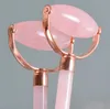 Fabrikpreis Jade Roller Gesichtsmassagegerät Rosenquarz Anti Aging Jade Stein Roller Roségold Metall