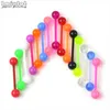 20 stks plastic tong piercing barbell bars piercing tong ringen snoep kleur mode lichaam sieraden voor vrouwen groothandel sieraden