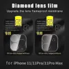 Protetor de lente de câmera para iPhone 15 14 13 12 Pro Max Vidro temperado Filme transparente curvo completo para Samsung S22 Ultra A52 A33 5G Smartphones Acessórios com pacote