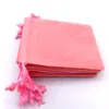7*9cm velvet Drawstring Bags Jewelry Pouch Gift Bag Wedding and Festivals packaging Decoration Favor holder Pouches in Bulk