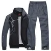 men's tracksuits patchwork sportswear coats jackets+pants sets mens hoodies and sweatshirts outwear suits