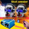 1Piece Motorcycle skull Bluetooth o with mp3 waterproof call amplifier subwoofer 12V pedal three-wheel pedal anti-theft speaker5588173