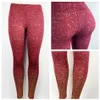 Women Yoga gilding Leggings Fitness Metallic Casual Sports Tights High Waist Running Gym Sportswear Slim Pencil Pants Capris 8pcs LJJA2313