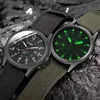 Męskie Zegarki Luminous Winter Pas Mesh Luksusowy Zegarek Wojskowy Mężczyźni Zegar Zegarek Kwarcowy Data Sport Wrist-Watch