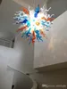 Illuminazione per interni Lampadario in vetro artistico colorato Lampadine a LED Lampade a sospensione in vetro di Murano soffiato a mano Lampadario in cristallo stile