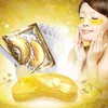 Dropshipping Nouveaux masques pour les yeux en cristal de collagène Masques pour les yeux hydratants anti-poches Masques anti-âge Masque pour les yeux en poudre d'or au collagène