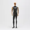 3Style Siyah Tam Erkek Sanatçı Manken Vücut Prop Giyim Mağazası Ekran Egzersiz için Stand Elektrapates Kas Takı Modeli D145