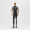 3style Black Full male artist mannequin body props clothing store display stand for Exercise Electroplate muscle Jewelry model D145