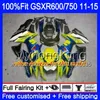 Injection For SUZUKI GSXR 600 750 GSXR750 11 12 13 14 15 16 298HM.3 GSXR-600 K11 GSXR600 2011 2012 2013 2014 2015 2016 wine red top Fairing