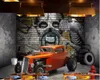 BEIBEANG PAPEL DE PAREDE Sfondi 3D Sfondi 3D Spazio esteso Retro Classico Classico Auto Nostalgica Decorativa Murale Cafe Sfondo 3D