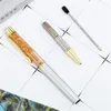 Kreative Goldfolie Kugelschreiber Flow Liquid Metal Signature Business Pen Schule Bürobedarf Schreibstift