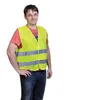 Novo Unisex Reflexivo Colete Workwear Alta Visibilidade Dia Noite Correndo Aviso Ciclo Adulto Colete de Segurança Colete Amarelo