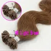 Pre Bond U Tip Keratin Fusion Human Hair Extension Body Wave 99J Red Wine 100s Black Brown Blond Blue Pink 20 Colors Available