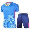 Nuovo vestito da badminton sportivo manica corta pantaloncini men039s tennis da tavolo Tshirt women039s maglietta da tennis 1167339