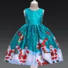 Baby Mädchen Urlaub Kleidung Kinder Kleider für Weihnachten Weihnachtsmann Schnee Prinzessin Tutus Röcke Neujahr Party Kostüm Kleid mit Stirnband