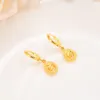 Hearts Drop Dangle Earrings 22K 23K 24K Thai Baht Yellow Gold GP Jewelry Women5425036