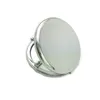 Miroir de maquillage de poche double face métal argent or rose or cosmétique miroir pliable loupe outil de beauté HHA219