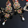 Fashion- New Crystal Stone Earrings For Women Gold Color za Statement Dangle Drop Earring Handmade Jewelry Accessories