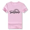 Frauen T-Shirt Sun Shirt Hallo Sonnenschein Frauen Gelbe Baumwolle Grafik T-Shirts Plus Größe T-shirt Sommerhemden Natur Tops