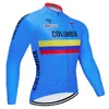 Winter Cycling Jersey Set 2020 Pro Team COLOMBIA Thermal Fleece Cycling Clothing Ropa Ciclismo Invierno MTB bike jersey bib pants 3926282