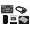 E300 HUD 5.5inch 2D Display Screen Car HUD OBD-II EUOBD Show Speed Water Tank Voltage for Car Use - Black