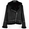 Automotive Designer Winter Mens Shearling Fur Jacket Velvet Varma importerade läderöverdrag för man kläder plus storlek 3xl A316