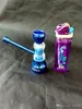 New metal pipe Wholesale Glass bongs Oil Burner Glass Water Pipes Oil Rigs Smoking Free