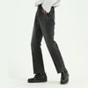 Mężczyźni High Street Hip Hop Grey Casual Broken Hem Jeans Pant Male Japan Korea Style Vintage Denim Spodni Pant273W