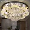 Plafoniera moderna a LED in cristallo per lampada da interno a fiore rotondo lamparas de techo Lampada da soffitto a montaggio superficiale per sala da pranzo in camera da letto