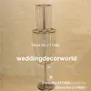 Trevlig designdekoration Pedestal Acrylic Crystal Wedding Flower Stand Centerpieces Till Salu Decor0732