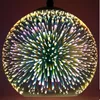 Heet Moderne Vuurwerk Chim 3D Glas Bal PE Moderne Hanglampen Glazen Bal Hanglamp Creatieve Dining Keuken Bar Opknoping Lamp 3 Kleuren