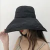 Şapka kadın ilkbahar ve sonbahar Kore versiyonu çok yönlü seyahat güneş şapka ayarlanabilir büyük saçaklar kapak yüz Japon balıkçı şapka kadın yaz