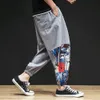 Pantaloni da uomo 2021 di Estate di Lunghezza Del Polpaccio Allentato Casual Degli Uomini Giapponese Streetwear Pantaloni Della Tuta Hip Hop Pantaloni Della Tuta Pantaloni Maschili 4XL 5XL1