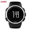 EZON T029 Mężczyźni Sports Watch Krokomierz Kalorie Chronograf Moda Zegarki Fitness Odkryty 50 m Wodoodporne Digital Ręki