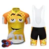 2022 Pro Cartoon Team Cycling Jersey Short 9D set MTB Bike Clothing Ropa Ciclismo Bike Wear Clothing Mens Maillot Culotte