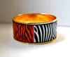 Wild Africa series 18K gold-plated enamel bangle bracelet for woman Top quality bracelets bangles width 30mm Fashion jewelry Mother's Day Gift