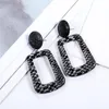 2019 White Snake Print Leather Earrings for Women Hot Sale Bohemian Print Leopard Drop Dangle Earring Wholesale Jewelry