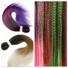 Cheveux synthétiques faciles à tresser pour tresse pré-étirée Ombre Crochet tresse cheveux mode nouvelles Extensions 24 pouces pour les femmes noires6950253