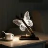 Hot Luci notturne a farfalla 3D Luci notturne per interni e illuminazione Luci notturne a LED per la decorazione di interni domestici