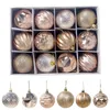 Christmas Tree Decoration Ball Xmas Tree Ornament DIY Hanging Drops With Rope Balls 5.5cm Home Christmas Decorations