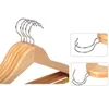 Natural Wooden Clothes Hanger Coat Hangers For Dry And Wet Dual Cloth Purpose Rack Non Slip Storage Holders Supplies