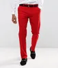 Slim Fit Rouge Hommes Smokings De Mariage Revers Encoche Deux Boutons Smokings De Marié Robe Populaire Hommes Dîner D'affaires/Costume Darty (Veste + Pantalon + Cravate) 312
