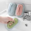 14 * Kol Scrub Duster Sihirli Süpürge Araçları Zemin Ev Banyo Mutfak Aksesuarları 3Colors ile 8 cm Taşınabilir Sünger Temizleme Fırçalar