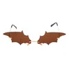 2020 Yeni Güneş gözlüğü Bat şeklindeki Moda Trend Gözlük Kadın Erkek Çerçevesiz Gözlükler Vintage Bat Şekli Güneş Gözlükleri Soğuk