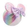 New rainbow baby headbands sequin cartoon girls designer headband newborn designer headbands bows kids headband designer accessories